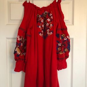 Off the shoulder long top